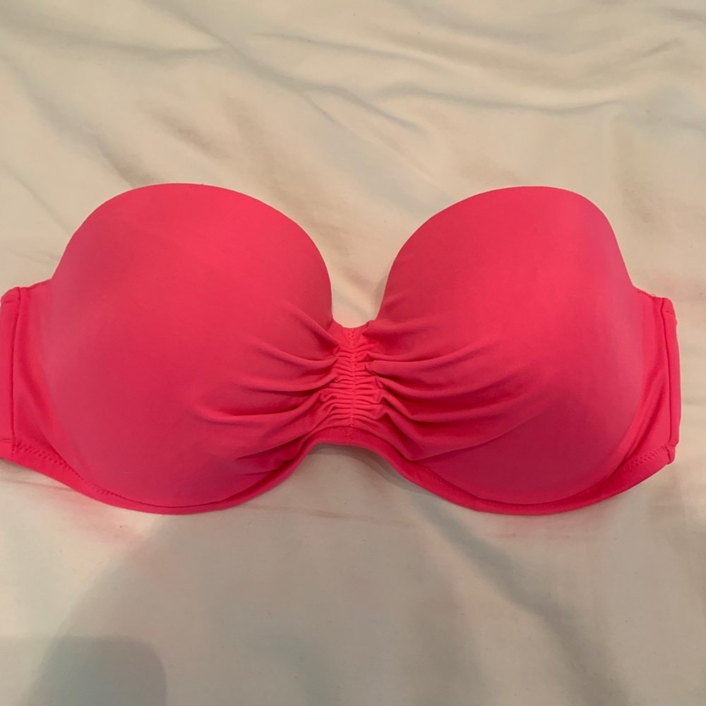 Victoria’s Secret pink strapless bathing suit